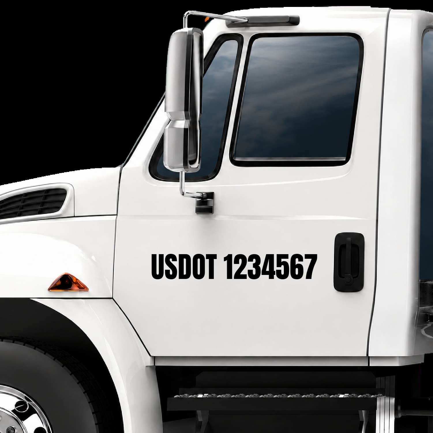 Single USDOT Number Decal 
